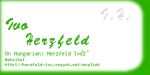 ivo herzfeld business card